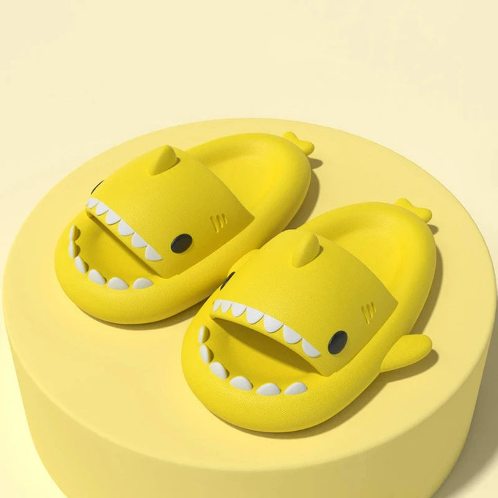 Girls Boys Shark Pattern Slippers Cute Cartoon Non-slip Sandals