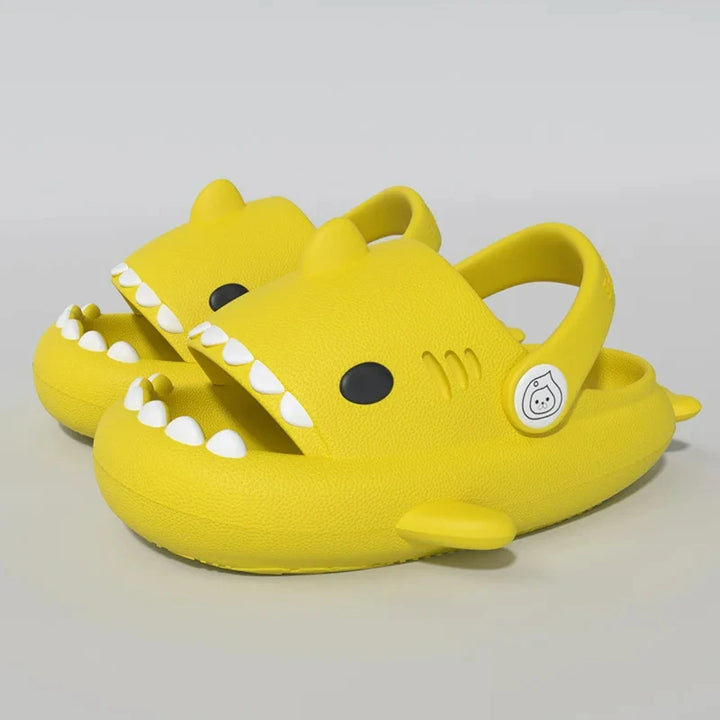 Girls Boys Shark Pattern Slippers Cute Cartoon Non-slip Sandals