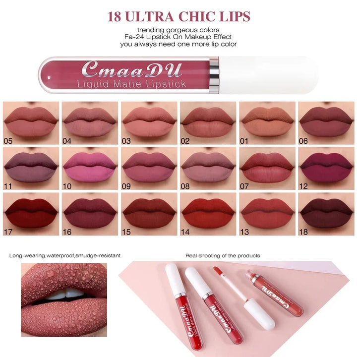 Sexy Long-Lasting Velvet Matte Liquid Lipstick