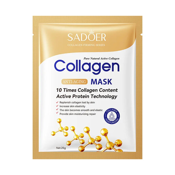 10pcs Collagen Face Mask Moisturizing Firming