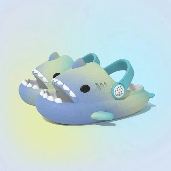 Girls Boys Shark Pattern Slippers Cute Cartoon Non-slip Sandals