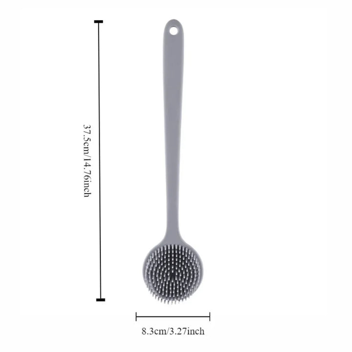 Silicone Back Scrubber with Long Handle