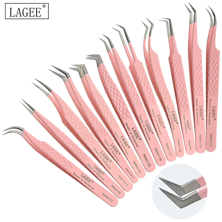 Fiber Tip Eyelash Extension Tweezers