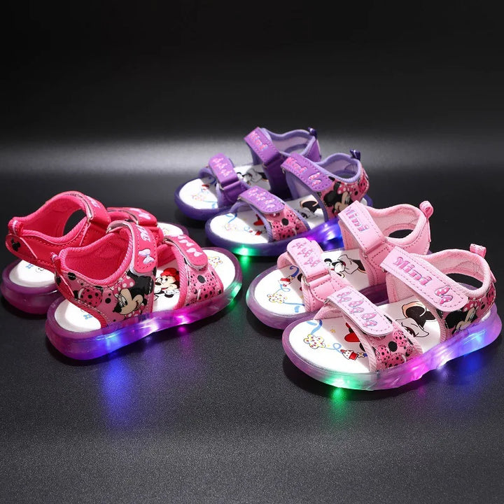 Disney Mickey Minnie LED Sandals