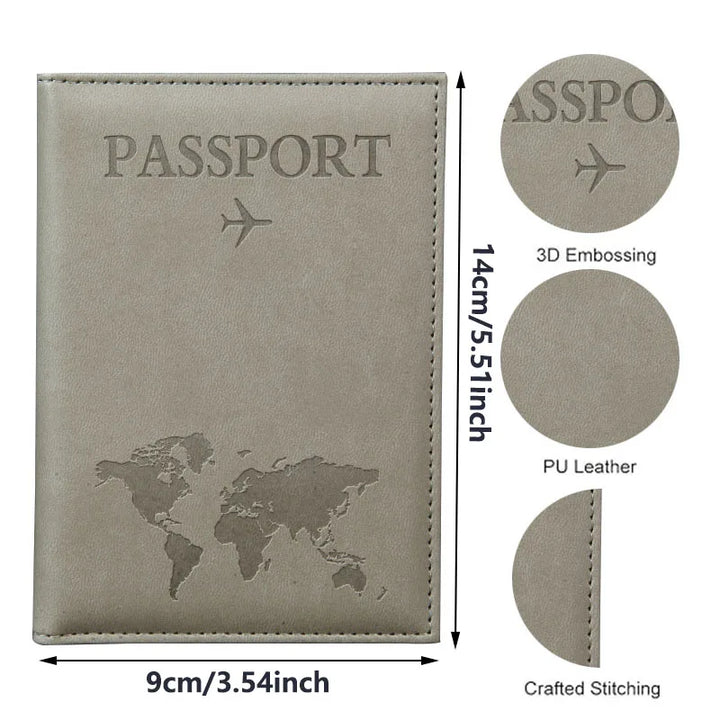 Lover The World Map Passport Cover