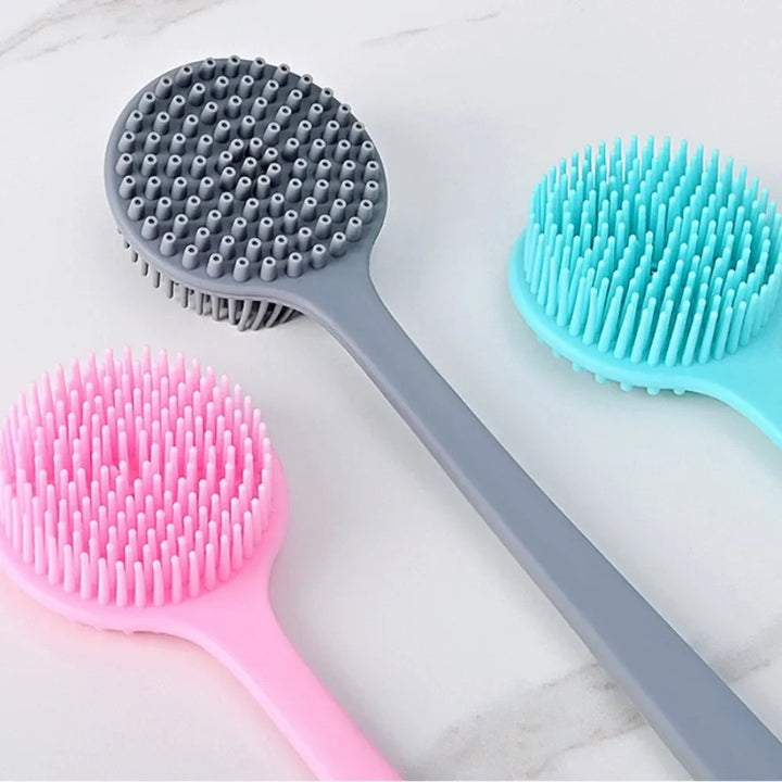 Silicone Back Scrubber with Long Handle