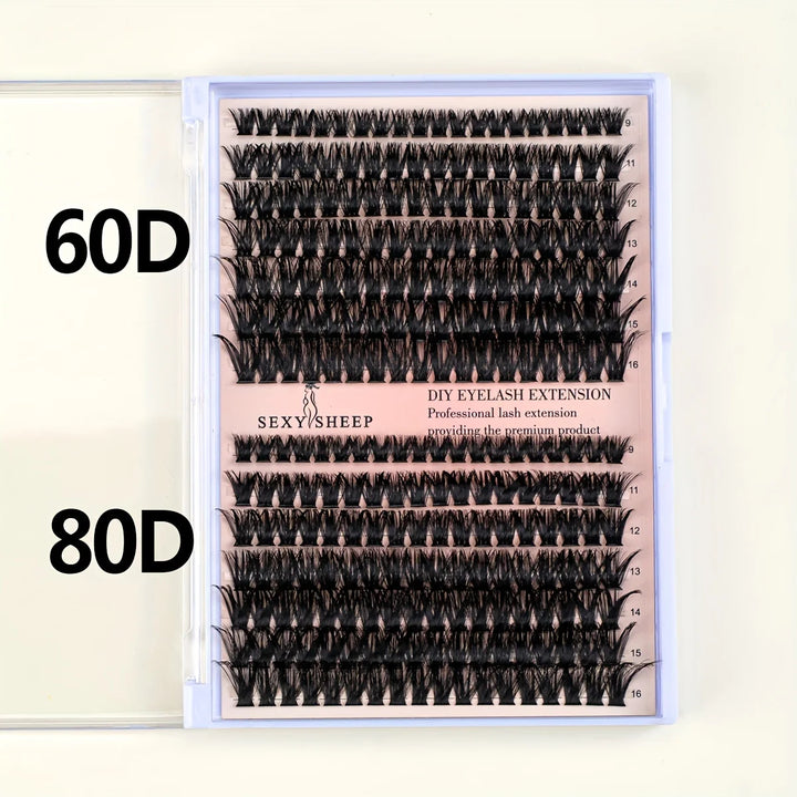 Lash Extension Kit: 280 pcs Individual Clusters