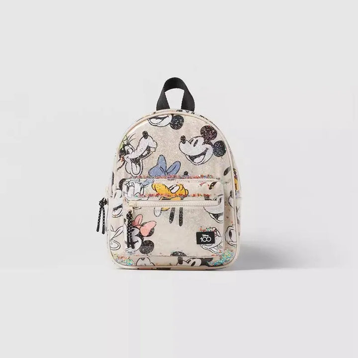 Disney Girls Backpack Mickey Mouse Print Travel Cartoon Mini Backpack