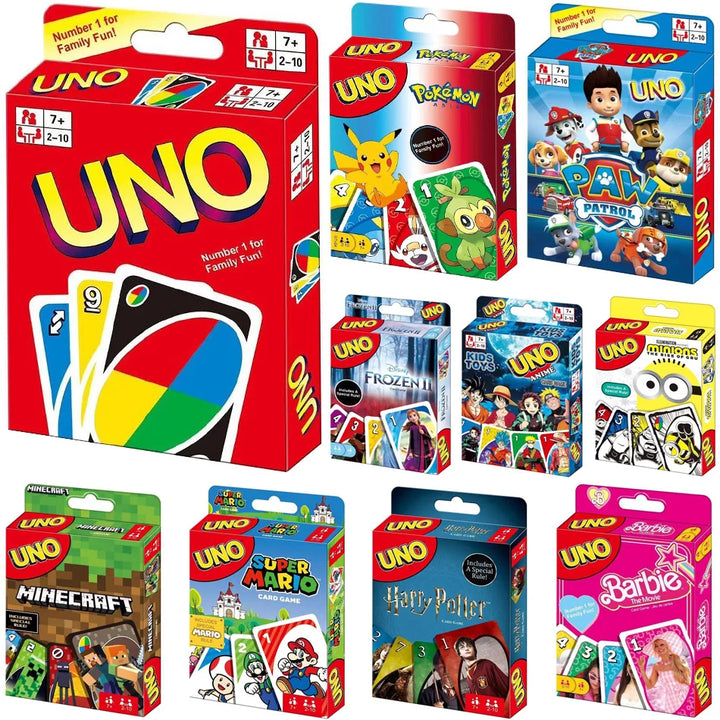 Uno Board Game Cards Harry Narutos Super Mario Toy