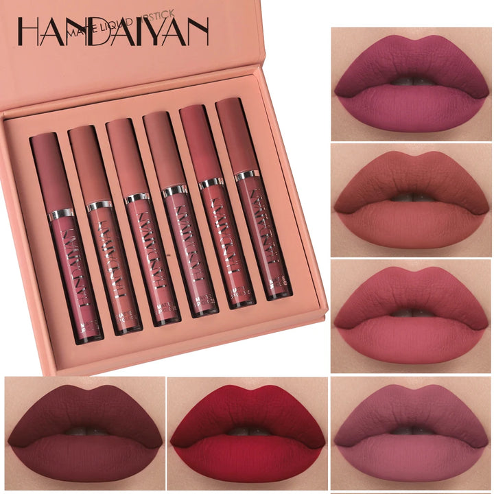 Set of 6 Nonstick Cup Liquid Lipsticks