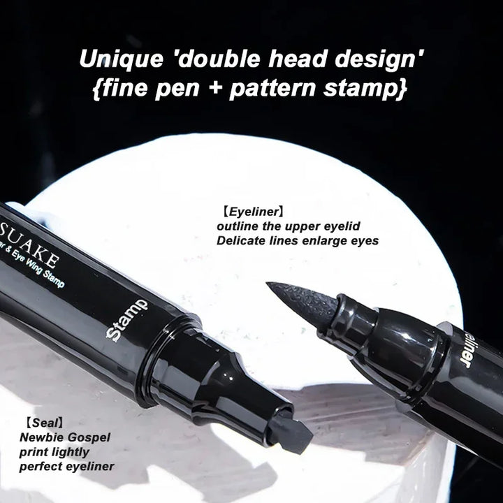 2-in-1 Winged Stamp Liquid Eyeliner Pen