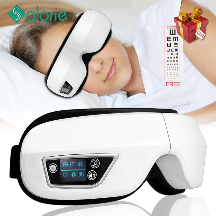 Eye Massager 6D Smart Airbag Vibration Bluetooth Hot Compress