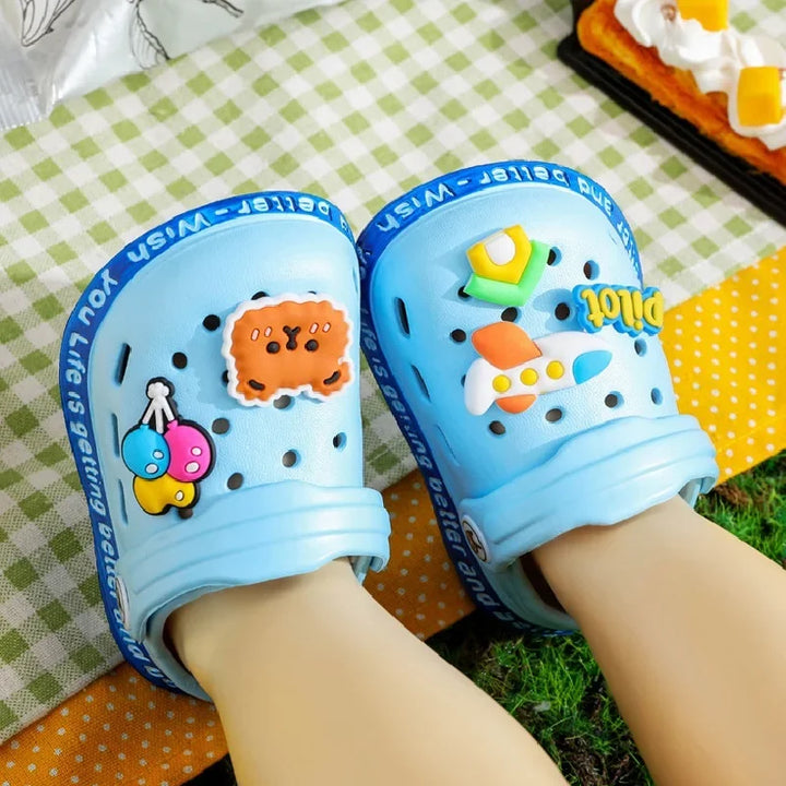 Kids Sandals Cartoon Anti-Skid Beach Shoes Boys Girls