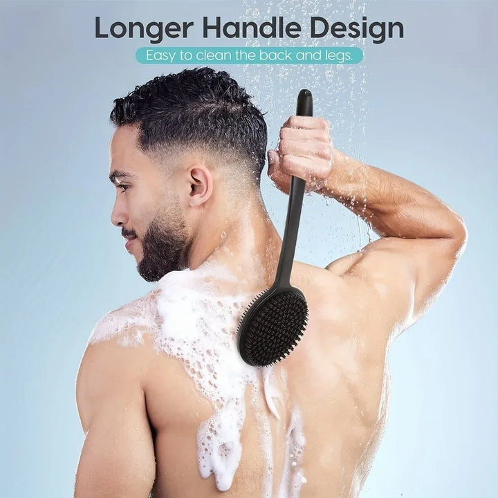 Silicone Back Scrubber with Long Handle