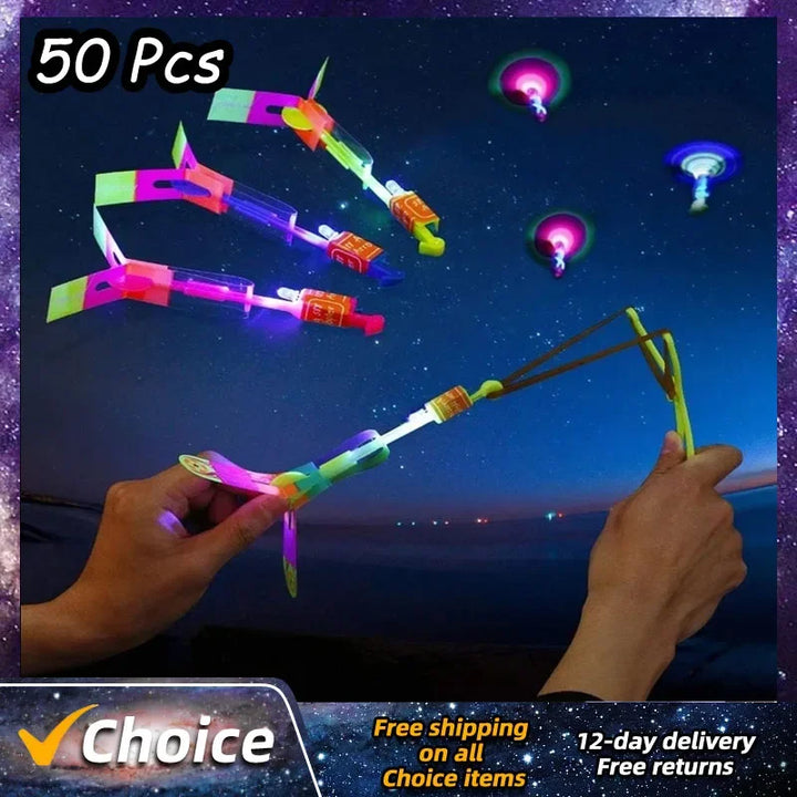 Amazing Light Arrow Rocket Helicopter Flying Toy LED Gifts