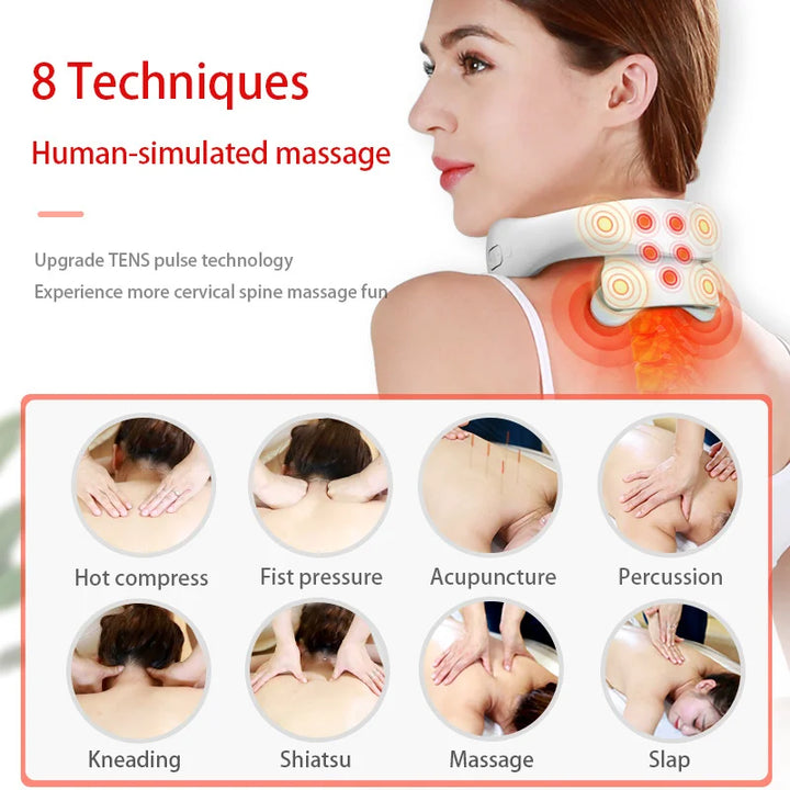 Smart Neck Massage Instrument Portable Heating