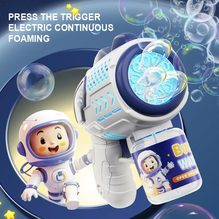 Astronaut Electric Bubble Gun Bubbles Machine Outdoor Children Gift