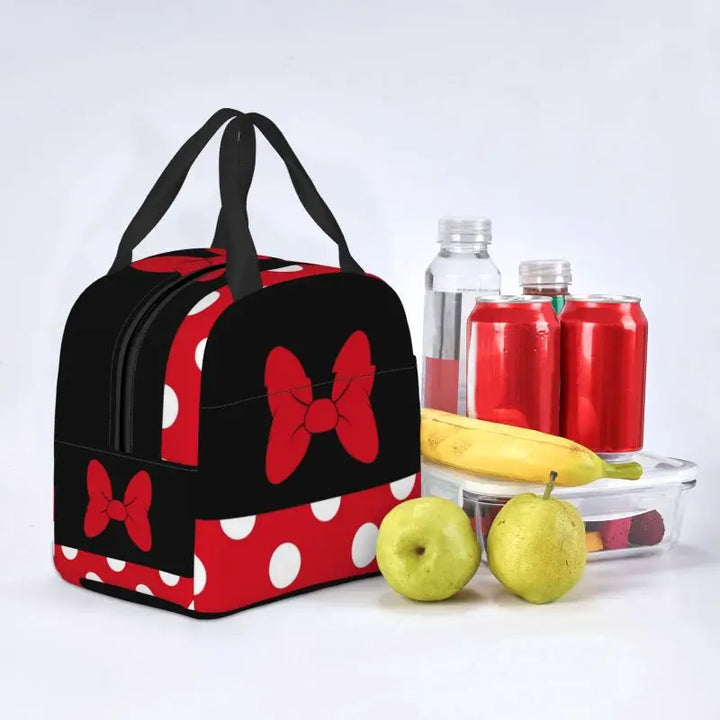 Cartoon Minnie Lunch Boxes Waterproof Insulated Lunch Bag Kids School