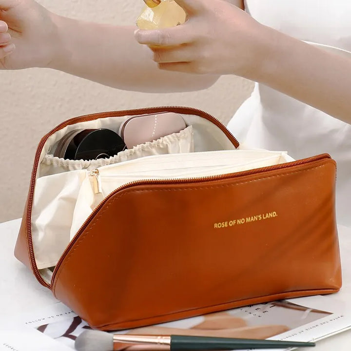 PU Pillow Cosmetic Bag Large Capacity Travel Wash Bag