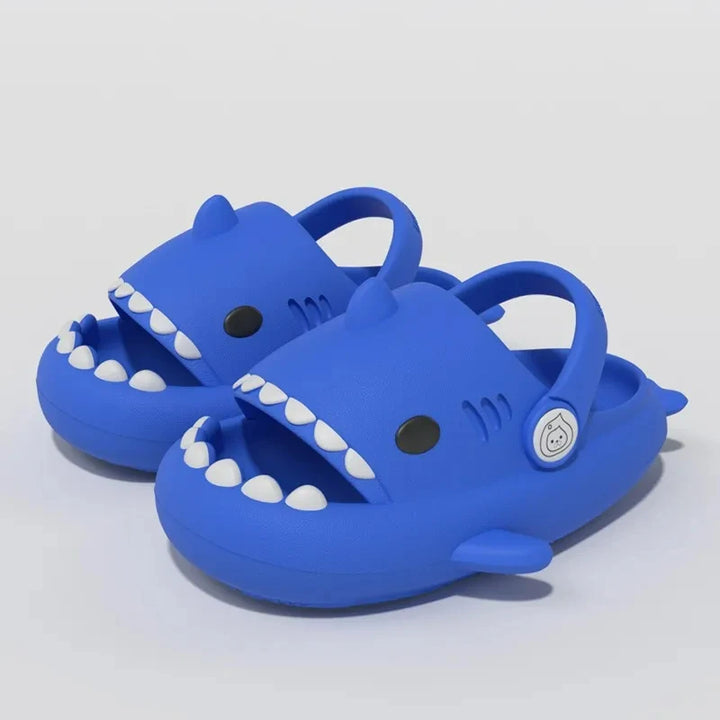 Girls Boys Shark Pattern Slippers Cute Cartoon Non-slip Sandals